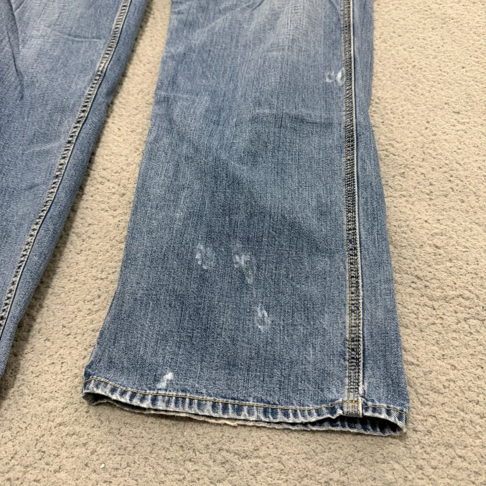 Levis Carpenter Jeans Mens 36x34 Medium Wash Blue Loose Fit Utility Workwear Y2K